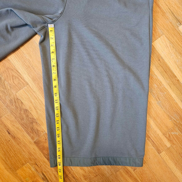 Athleta Pant Womens 2X Green Pull On High Rise Wide Leg Crop Elastic Waist Comfy - Picture 9 of 13